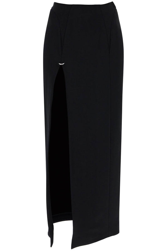 long skirt with piercing detail