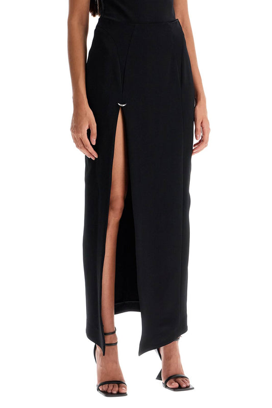 long skirt with piercing detail