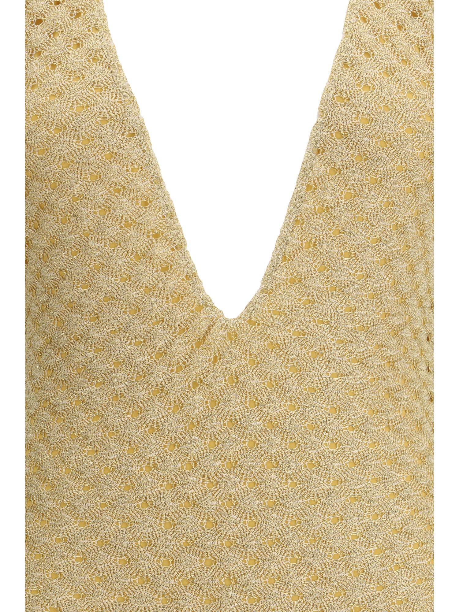 MISSONI 42 lamé viscose one-piece swimsuit 