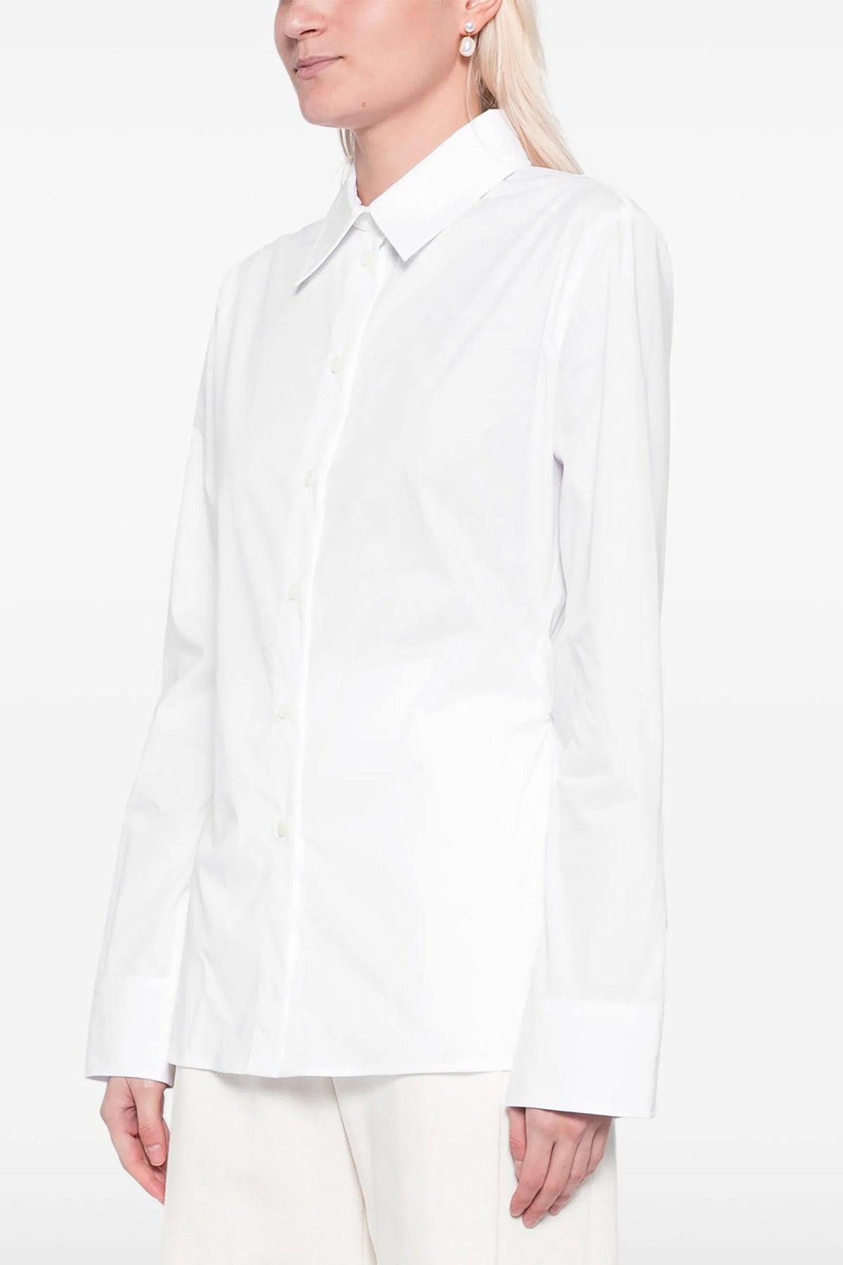 chemise de costume stretch cotton poplin shirt