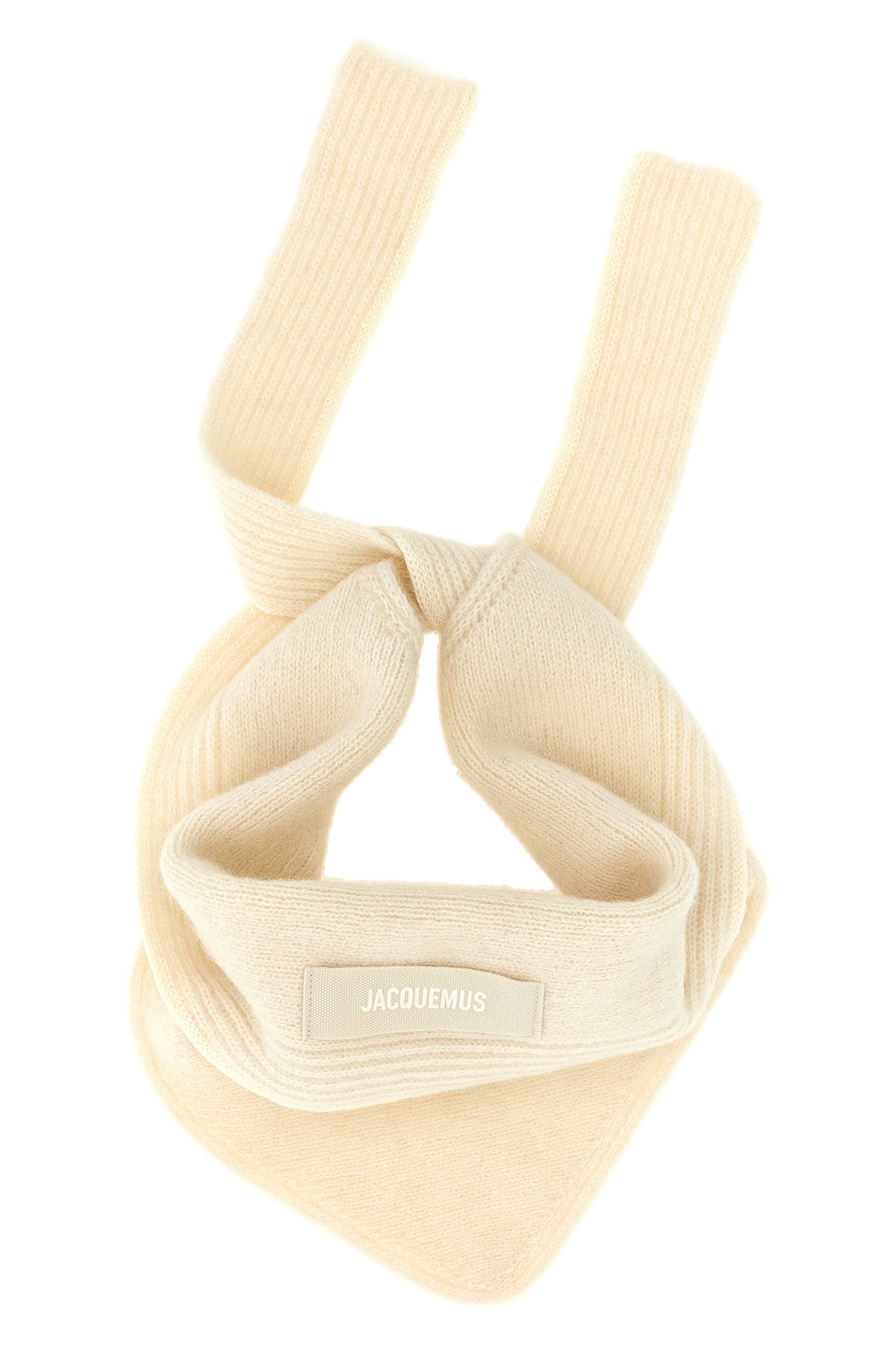 the jacquemus le chale gros-grain bandana defines a new perspective on winter