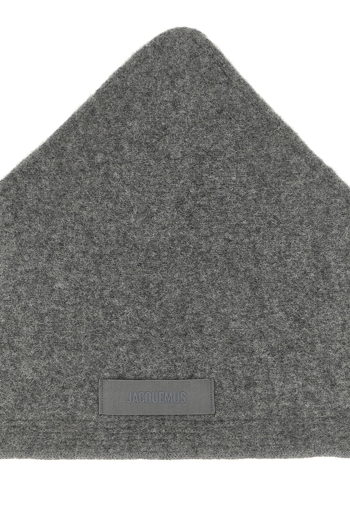 the jacquemus le chal gros-grain bandana redefines the proportions of the wint