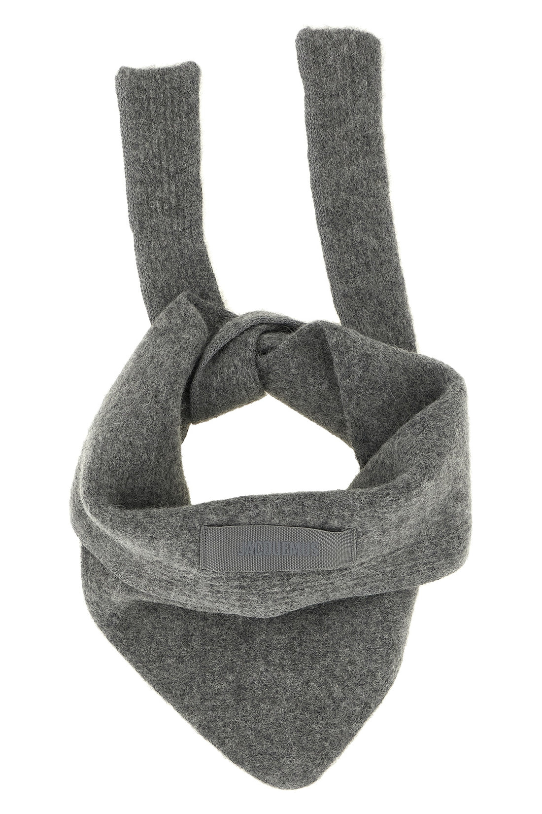 JACQUEMUS OS the jacquemus le chal gros-grain bandana redefines the proportions of the wint