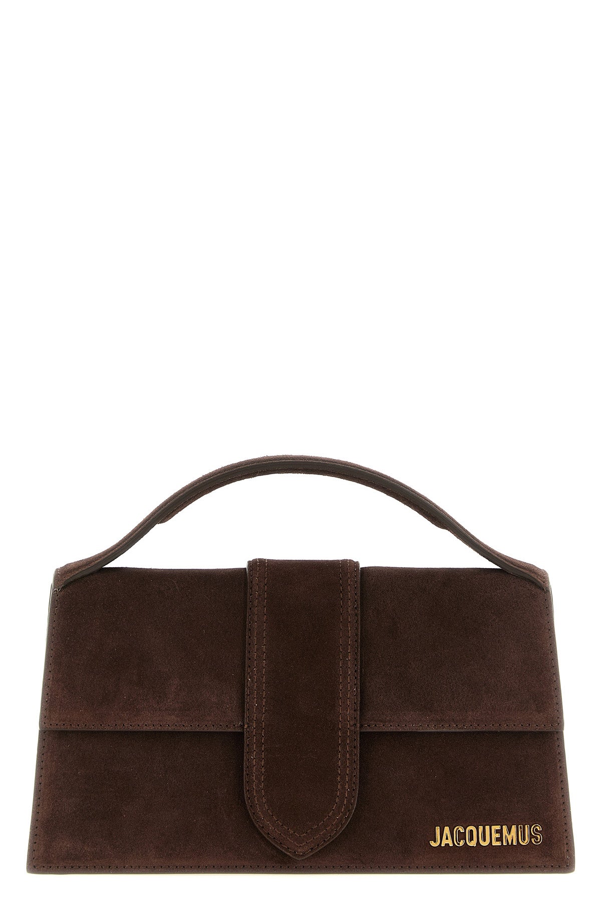 the jacquemus le grand bambino handbag is distinguished by a rigorously struct