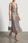 1969 strass nano shoulder bag in metal mesh and front pendant crystals