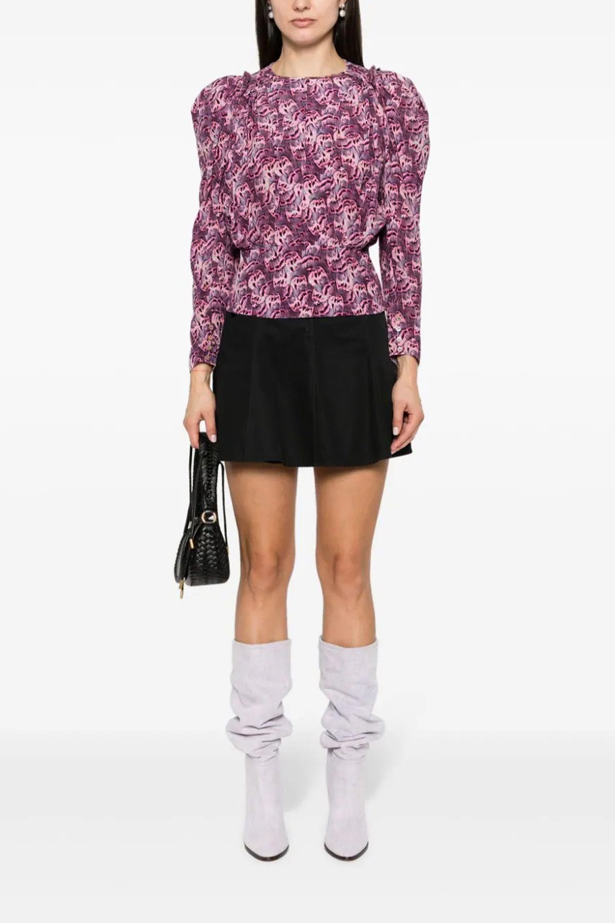 zarga stretch silk blouse