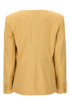manzil single-breasted blazer in hemp blend