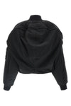 the hooded bomber padded nylon jacket