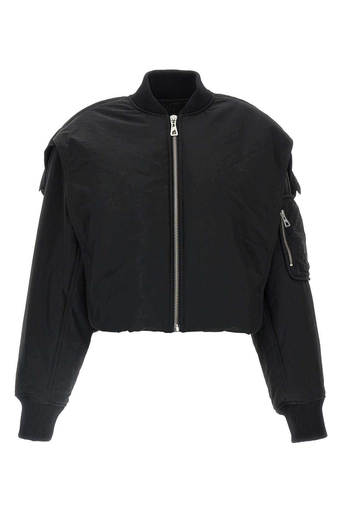 JEAN PAUL GAULTIER XS the hooded bomber padded nylon jacket