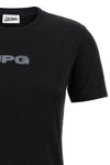 the black jpg baby tee cotton jersey t-shirt