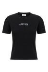 the black jpg baby tee cotton jersey t-shirt