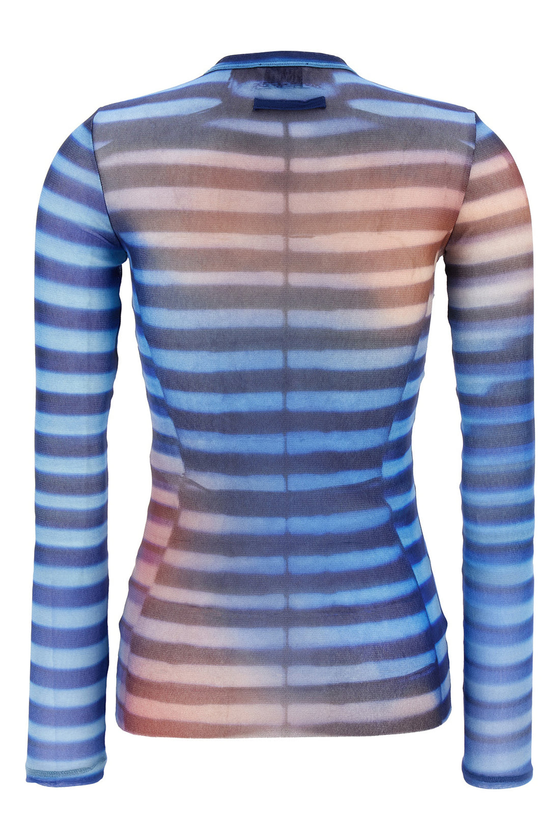 JEAN PAUL GAULTIER S all-over air print stretch tulle top