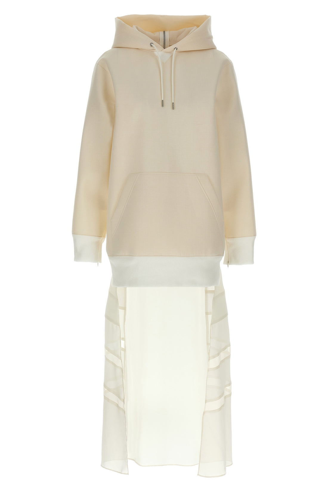 SACAI 1 suiting bonding mix wool blend dress