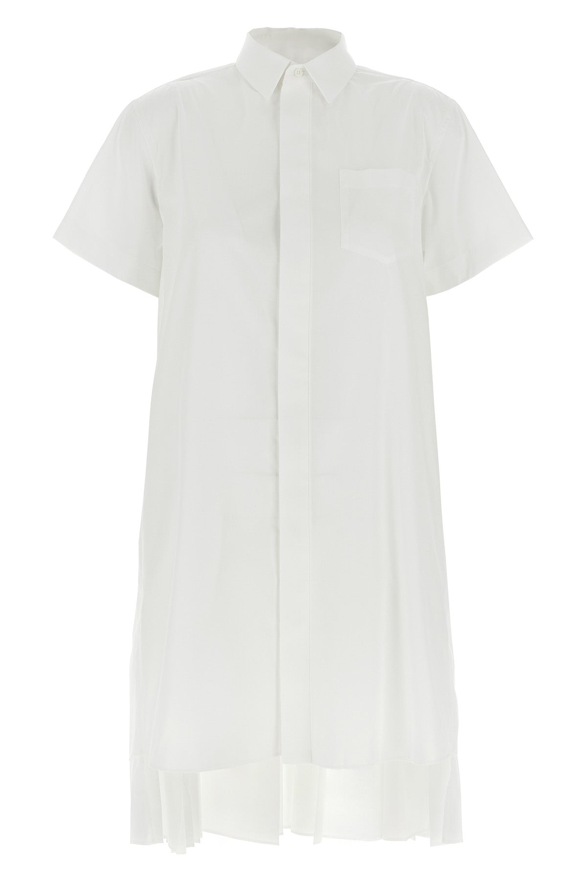 mini dress in cotton poplin