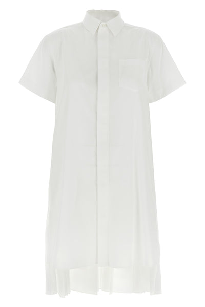 mini dress in cotton poplin
