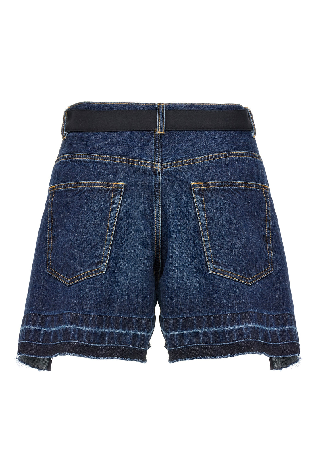 SACAI 0 cotton denim shorts