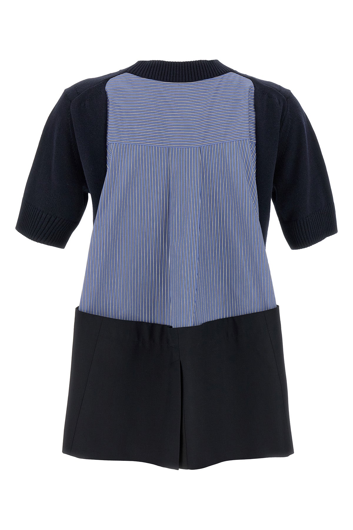asymmetrical cotton blend sweater