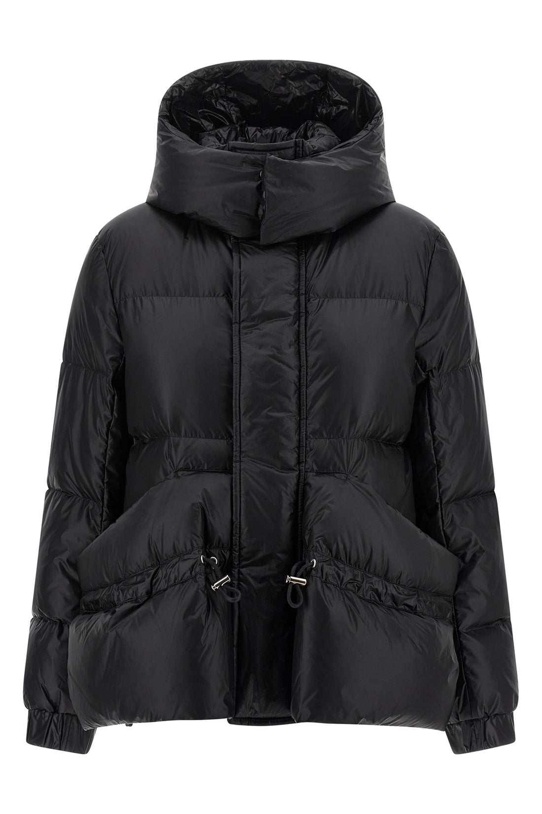 SACAI 1 flared puffer quilted nylon quilted and goose feather padded jacket
