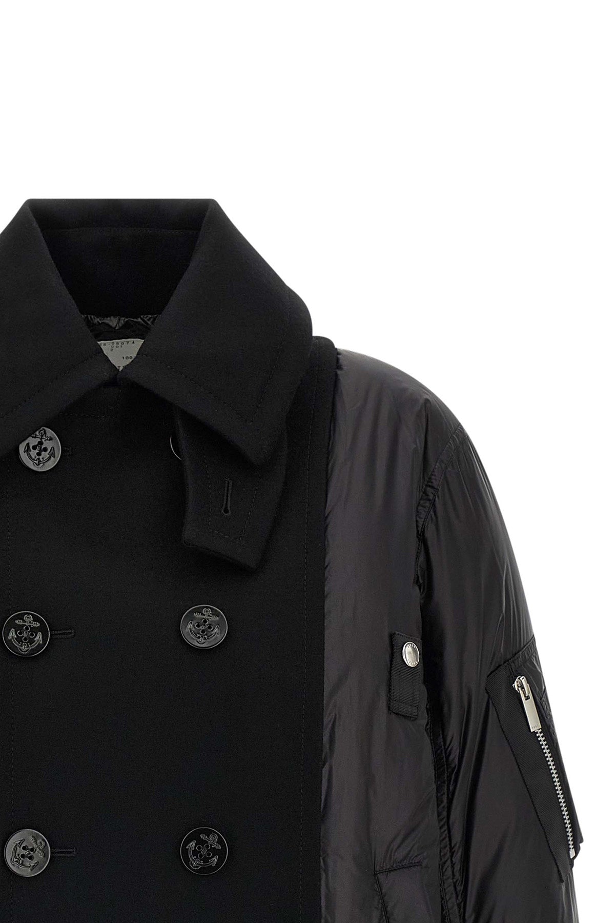 padded nylon bomber jacket
