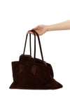 la passeggiata medium shoulder bag in suede
