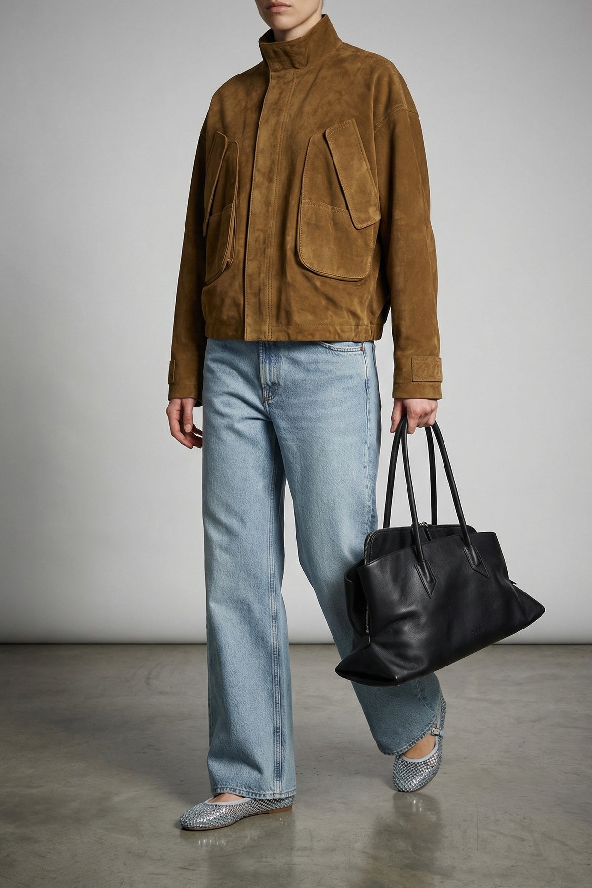 la passeggiata medium shoulder bag in calf leather