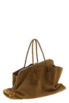 la passeggiata large shoulder bag in suede