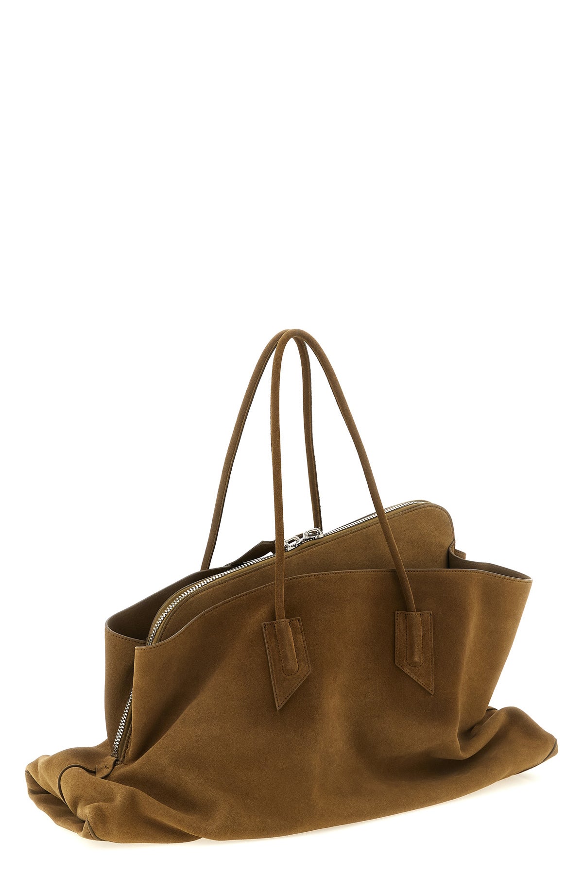 la passeggiata large shoulder bag in suede