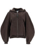 cotton bomber jacket with hood