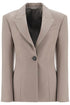 single-breasted wool blazer