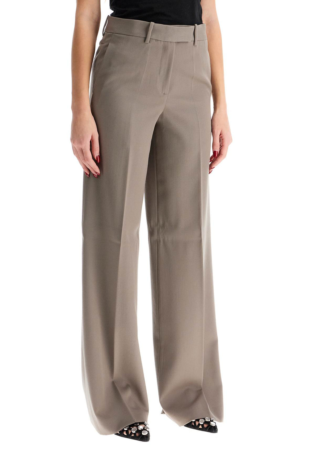 woolen cigarette pants for women