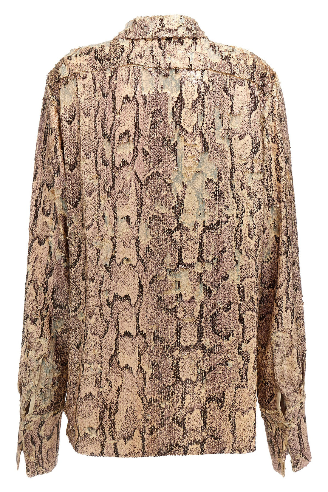 DRIES VAN NOTEN 36 celina bis viscose shirt embroidered