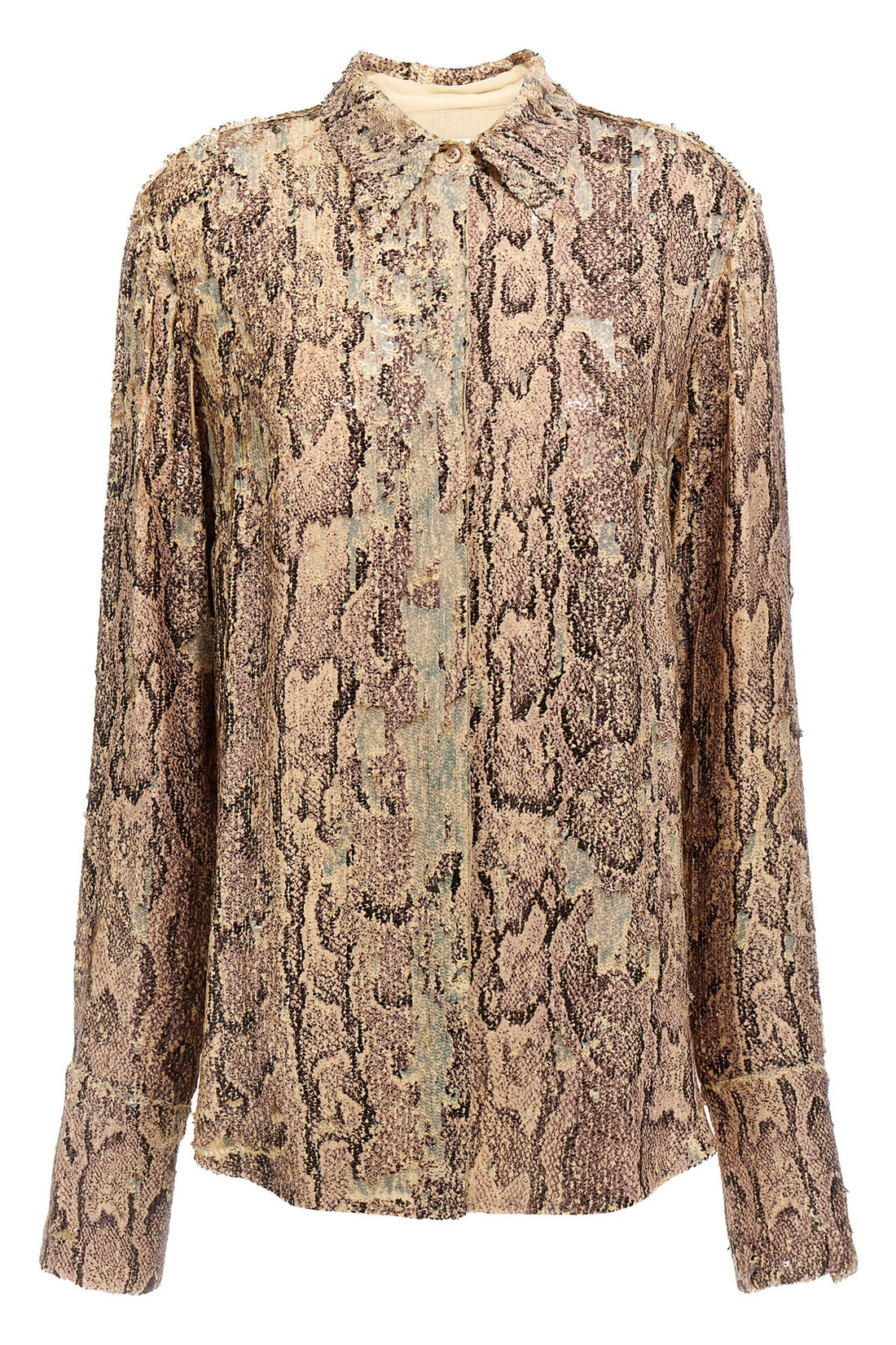 DRIES VAN NOTEN 36 celina bis viscose shirt embroidered