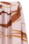 soni midi skirt in printed cotton poplin