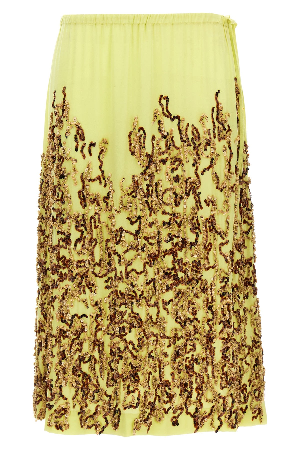 salga silk midi skirt