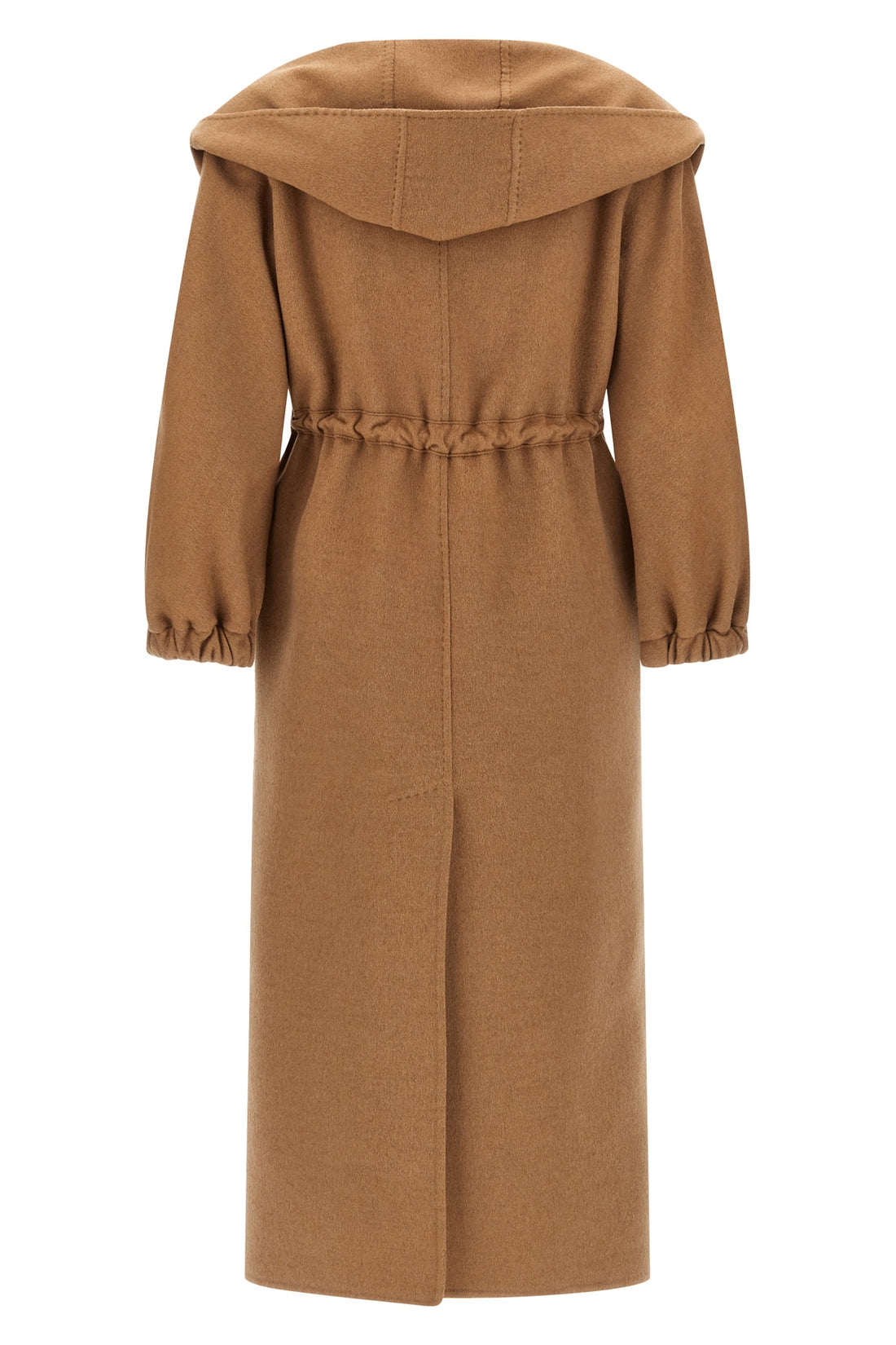 MAX MARA 42 long natalin coat in pure camel drap double drap