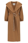 long natalin coat in pure camel drap double drap