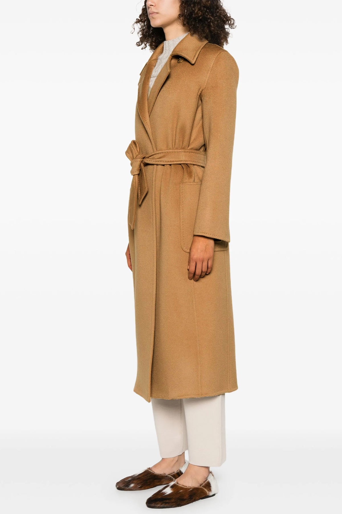 artur long coat in double cashmere fabric