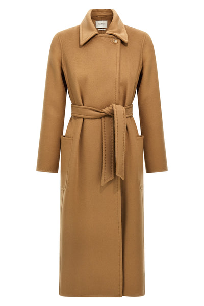 artur long coat in double cashmere fabric