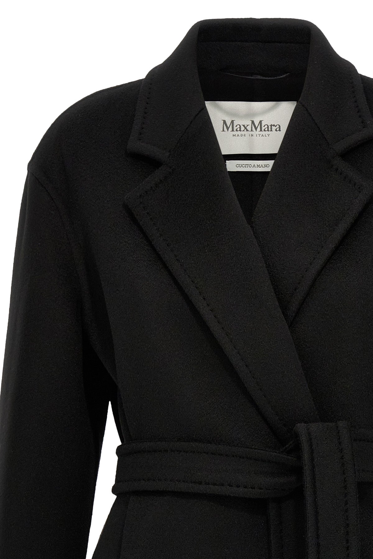 melinda midi coat in double cashmere fabric