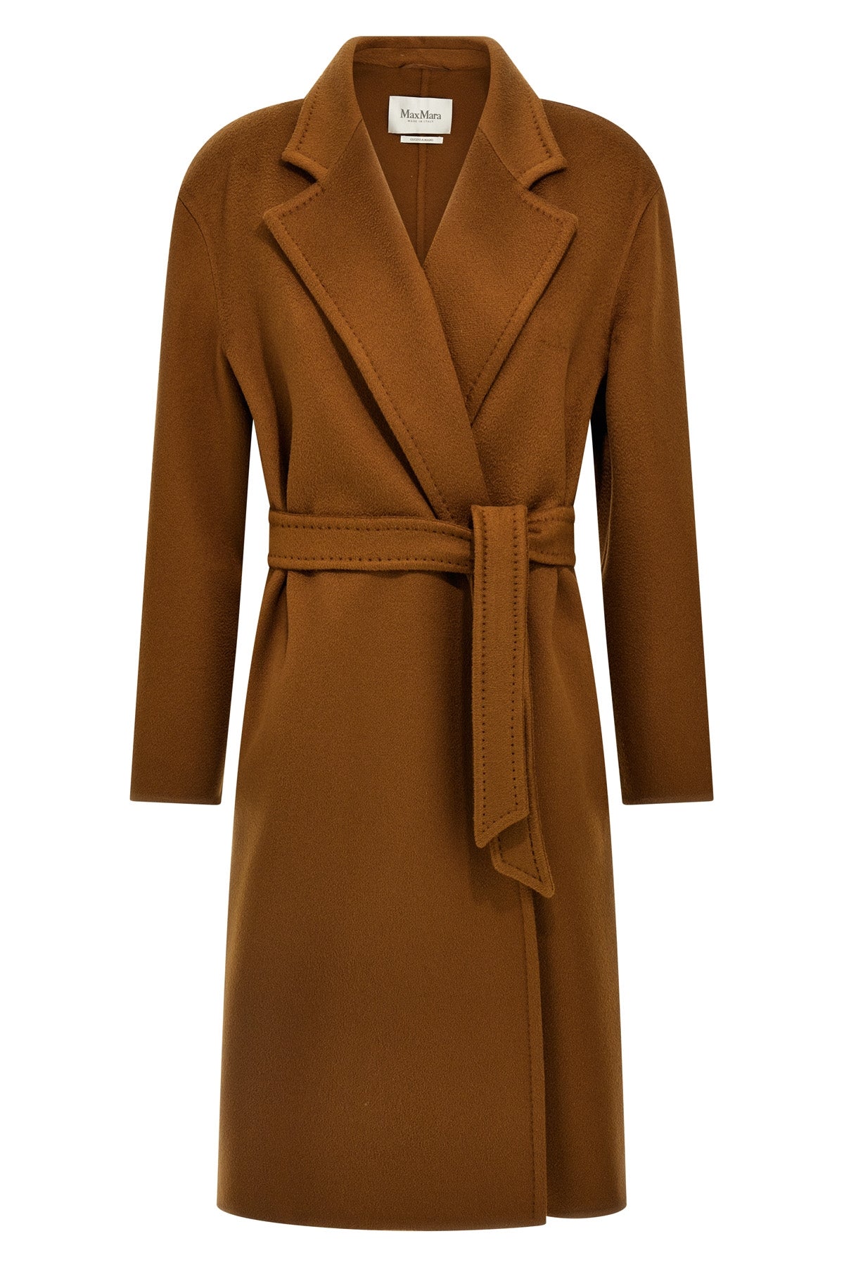 melinda midi coat in double cashmere fabric