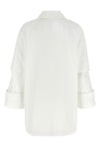 short baba single-breasted trench coat in heavy waterproof cotton gabardine