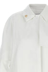 short baba single-breasted trench coat in heavy waterproof cotton gabardine