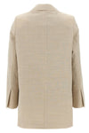 acacia1234 single-breasted blazer in wool canvas