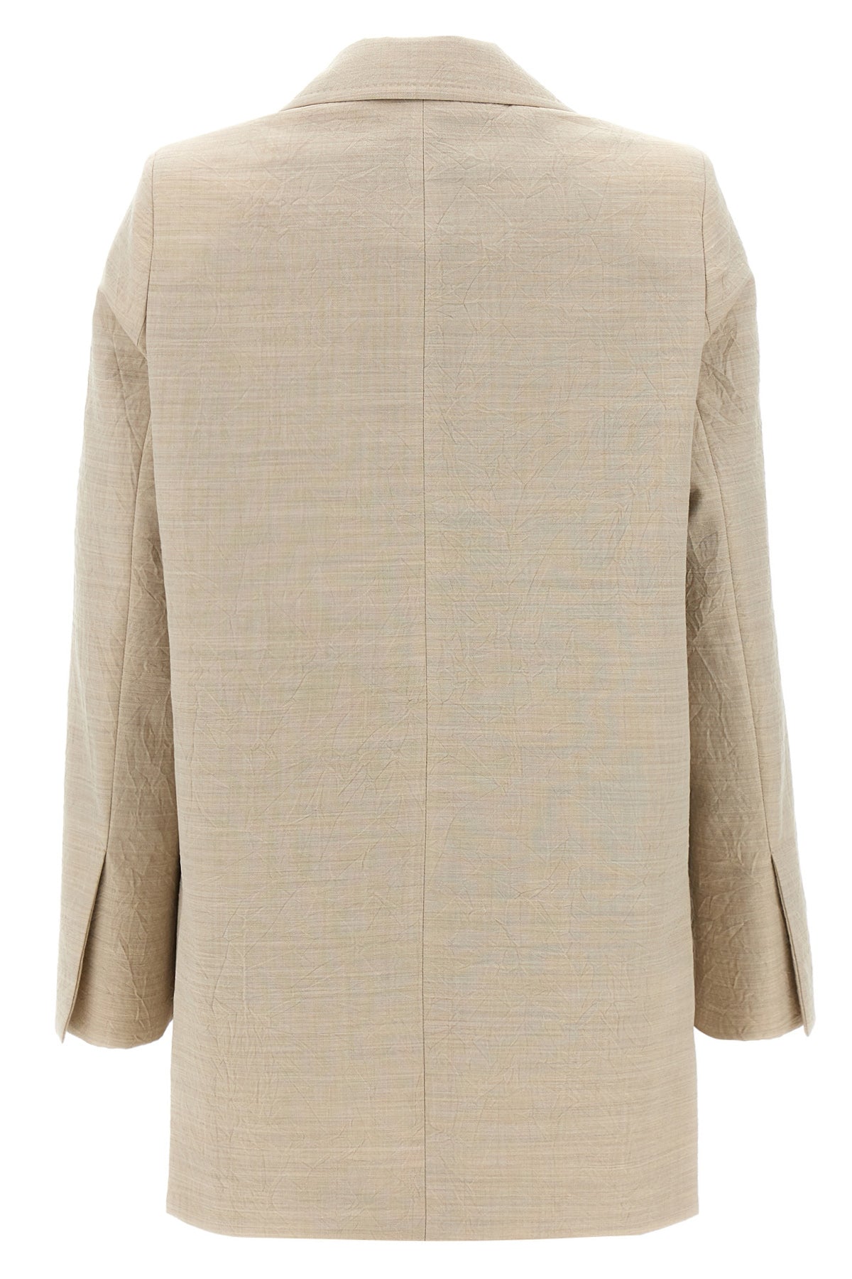 acacia1234 single-breasted blazer in wool canvas