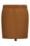 mini tabarin skirt in mohair wool and silk canvas