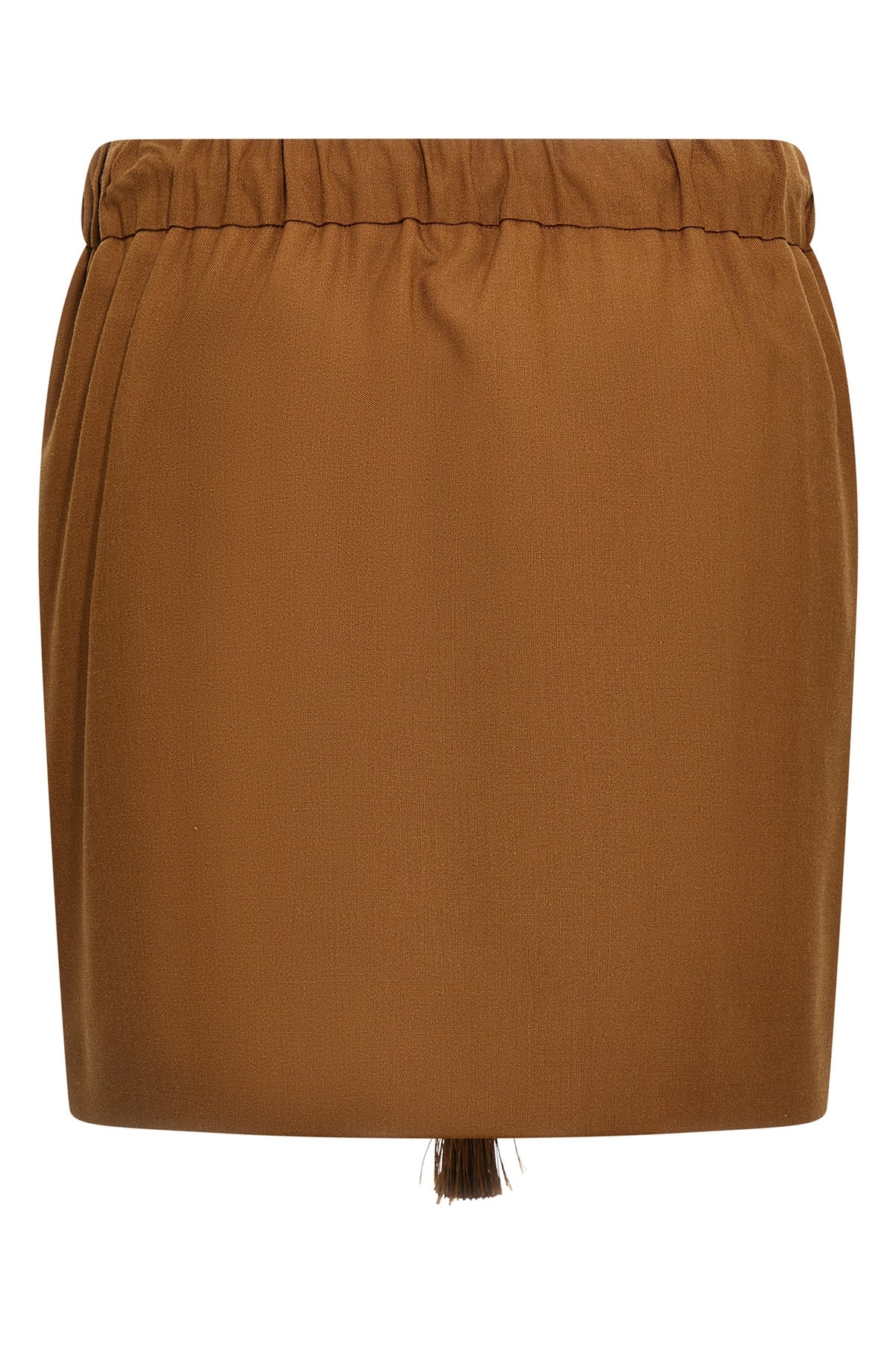 mini tabarin skirt in mohair wool and silk canvas