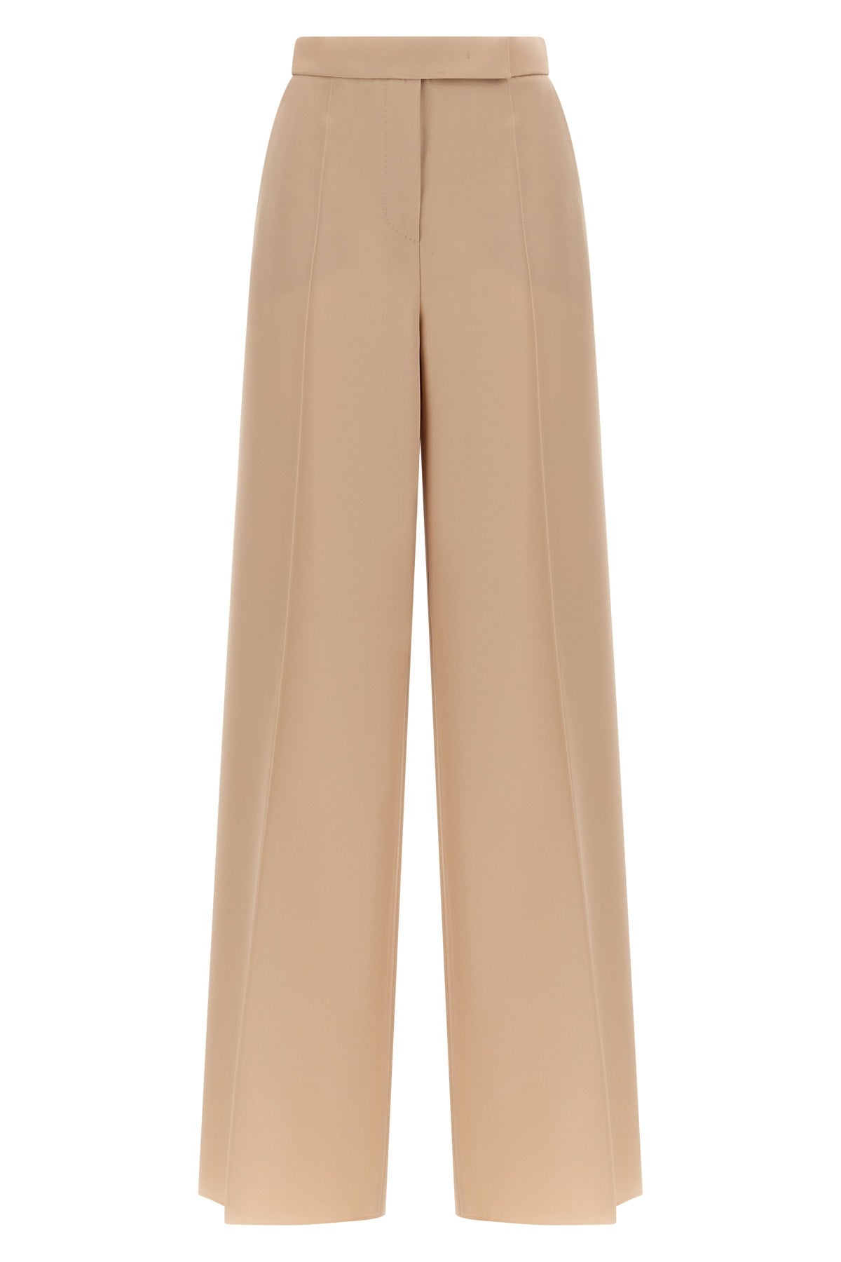 high-waisted ninfa wool gabardine pants