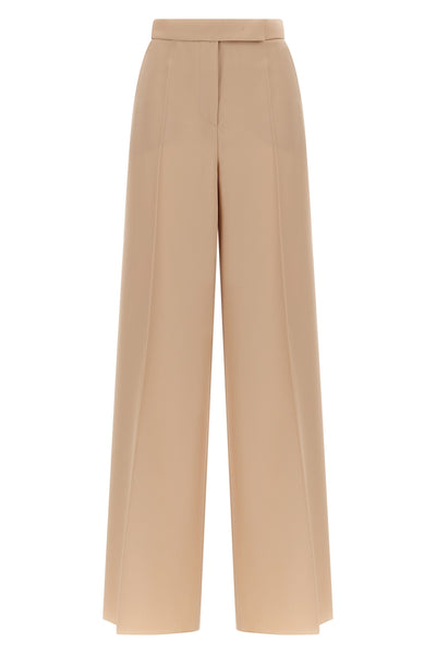high-waisted ninfa wool gabardine pants
