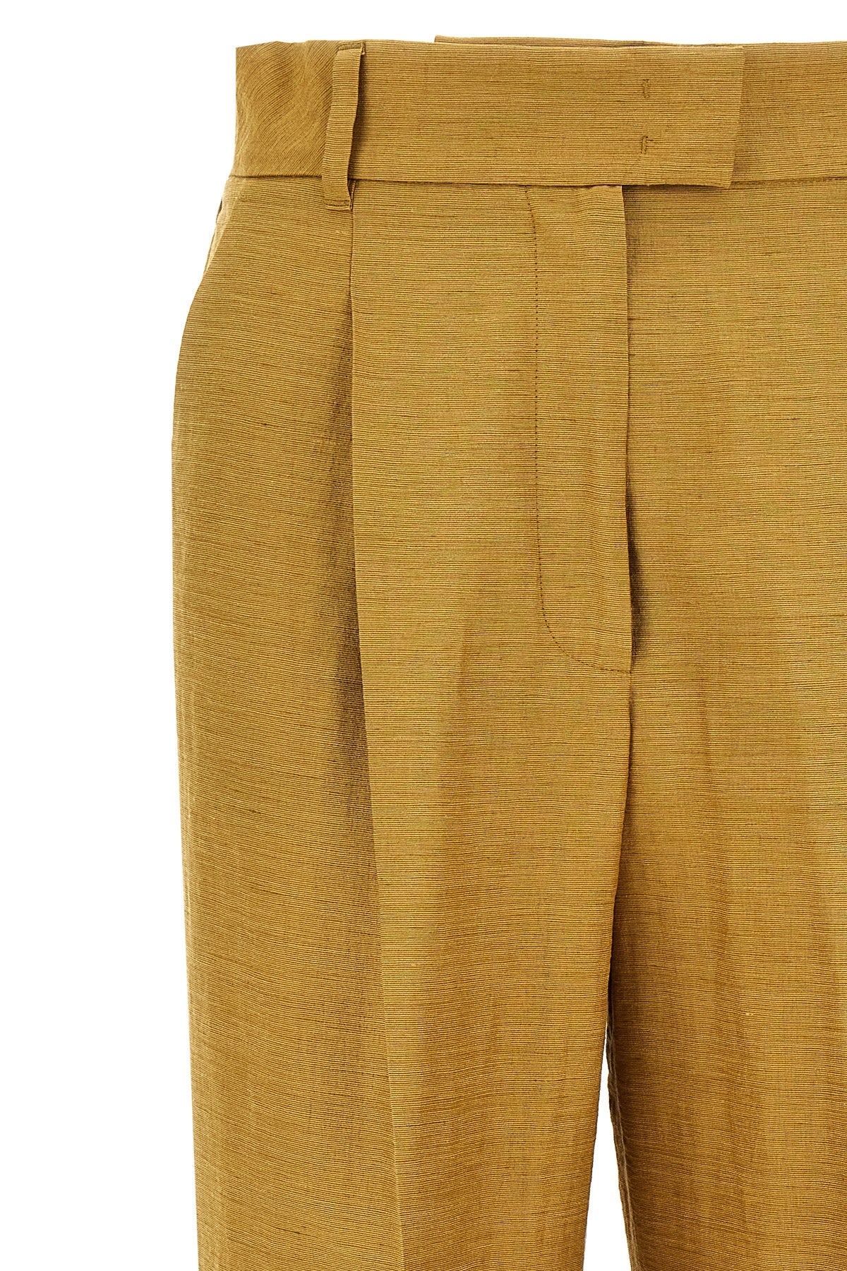 efedra pants in a natural silk blend fabric