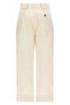 high-waisted palio cotton gabardine trousers